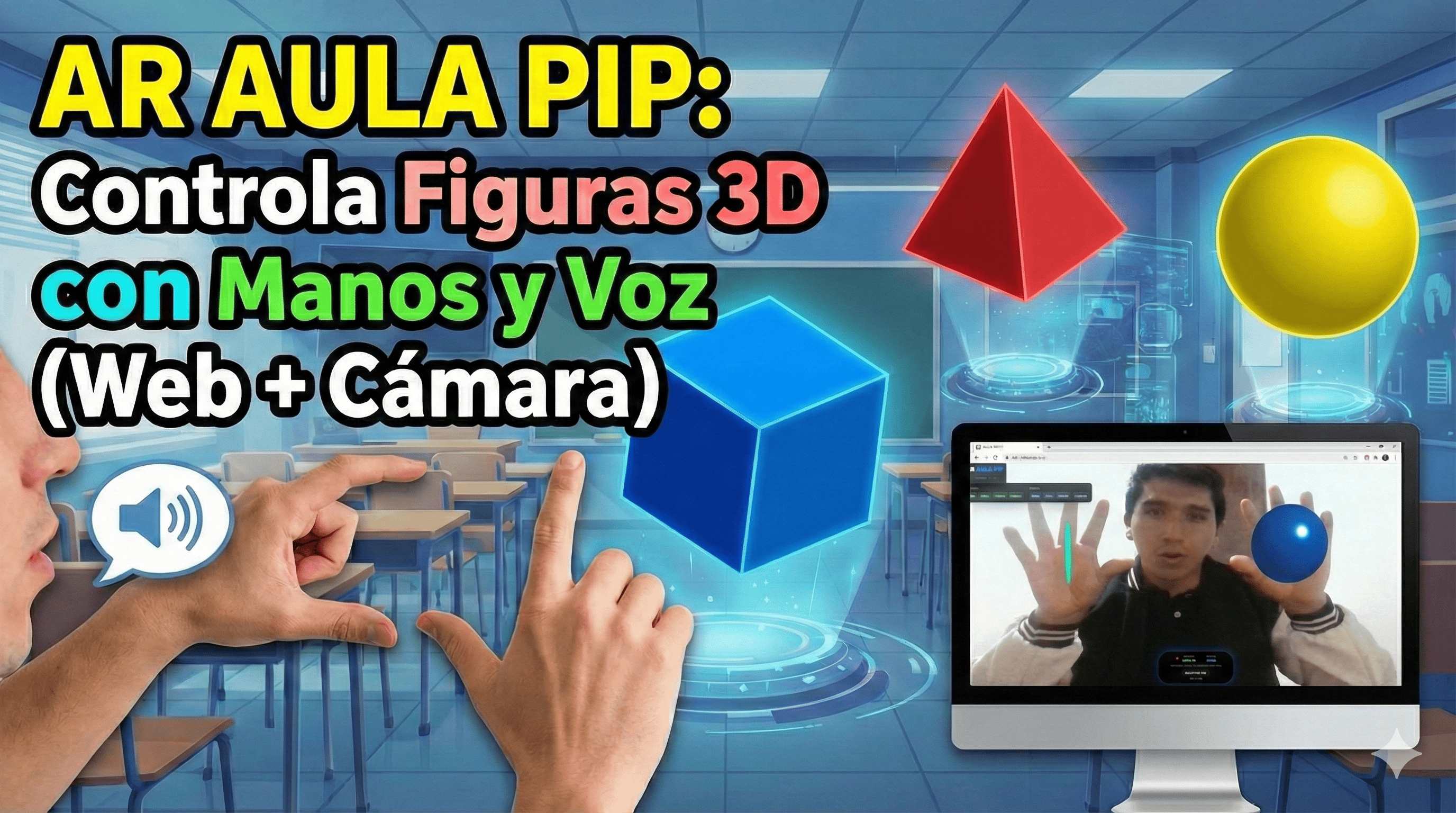Aplicación de Realidad Aumentada: Figuras Geométricas en la Palma de la Mano